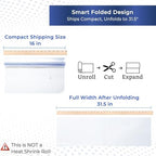 Clear Cellophane Wrap Roll 31.5 in x 220 ft - Gift Basket Wrap Cellophane - Image 3