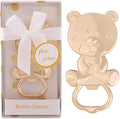 24 Pack Bear Bottle Opener Baby Shower Favors for Guest, Metal Beer Bottle Opener for Baby Shower Souvenirs/Decor/Gift Supplies,Baby Shower Party Favor (White, 24) by Houdezhu