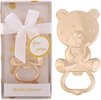24 Pack Bear Bottle Opener Baby Shower Favors for Guest, Metal Beer Bottle Opener for Baby Shower Souvenirs/Decor/Gift Supplies,Baby Shower Party Favor (White, 24) by Houdezhu
