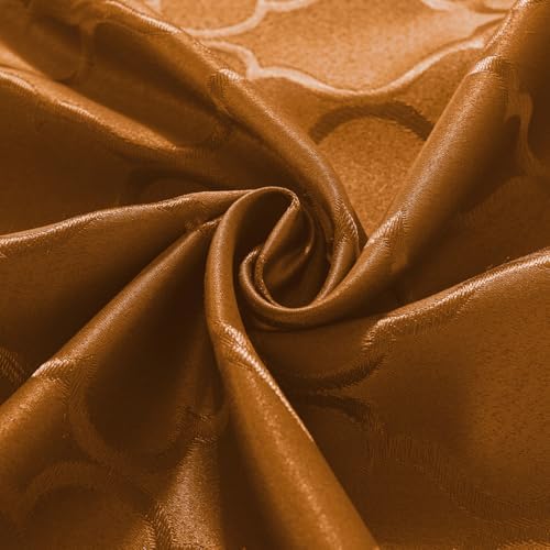 SASTYBALE Fall Rectangle Jacquard Tablecloth, Brown, 60"x120" - Image 7