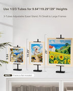 Adjustable Tabletop Easel Stand, 29" H Black 2 Pack - Image 5