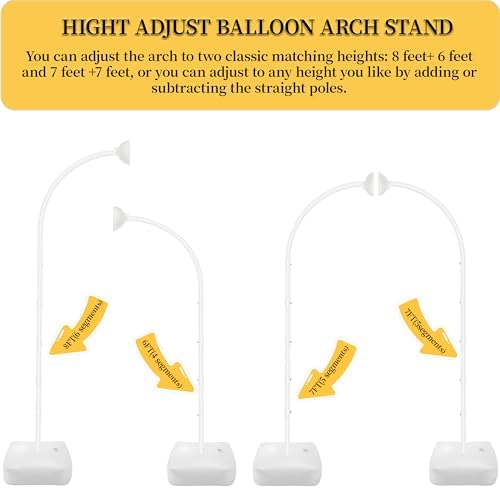 Balloon Arch Kit,Adjustable 8.2FT & 6FT Half Balloon Arch Stand - Image 2