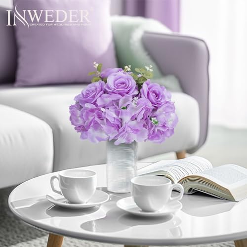 Lilac Flowers Balls for Centerpieces: 11.8in Diam, Set of 10 - Image 5