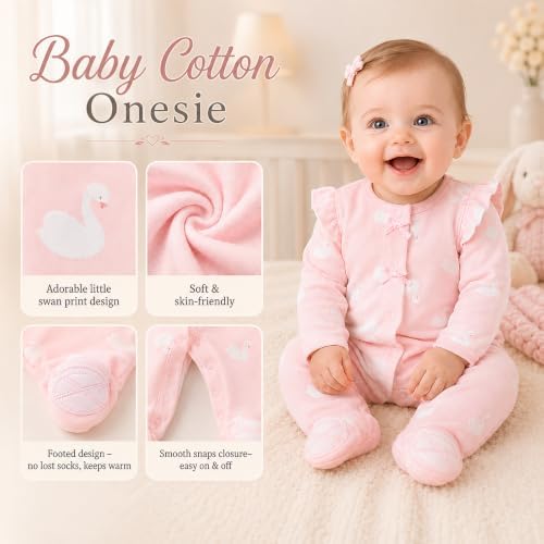 Golray New Born Baby Girl Gifts Baskets Baby Shower Gifts Infant Essential Stuff - Image 3