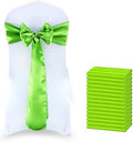 MDS® Pack of 50 Satin Chair Sashes for Wedding & Events – Parrot Green by MDS