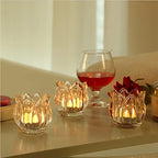 GOLDEAL 24Pcs Votive Candle Holders,Clear Thick Glass Tea Light Candle Holder Bulk,Tealight Candle Jars for Wedding Table Decor,Party Supplies,Bridal Shower,Baby Shower,Tables Centerpieces - Image 5
