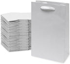 Prime Line Packaging Kraft Gift Bags, Paper Gift Bags Mini with Handles for Baby Showers, Christening, Weddings, Holidays, Party Favors, Shopping, Bulk, 6x3x9, 50 Pack by PrimeLinePackaging