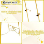 57'' Gold Easel Stand for Sign, Heavy Duty Metal Display Stand with Adjustable Chain, Vintage Decor Art Easel for Display, Picture Frame Stands for Wedding Welcome Sign Posters Painting - Image 4