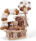 Wooden Baby Shower Crate Closet with Hanger and Rack by Acellegic