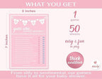 Party Hearty Baby Shower Games, Guess Who Mommy or Daddy - Pink (Pack of 2) - Image 2