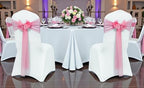 MDS Pack of 200 Chiffon Chair Sashes for Wedding & Event Décor - Coral - Image 2