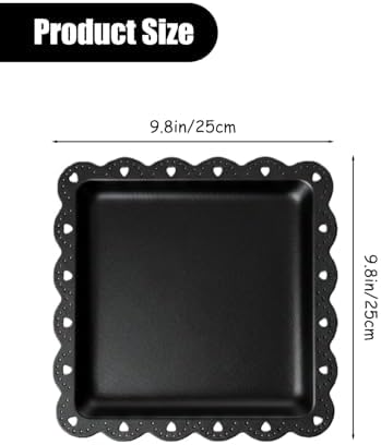 Plastic Serving Tray, 24 Pack Catering Trays Square Serving Platters Fast Food Trays, Reusable Plastic Tray For Party Anniversary Wedding Christmas Baby Shower (Black) - Image 2