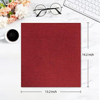 potricher Photo Album 4x6 Photos, 1000 Pockets, Linen Cover, Red - Image 2