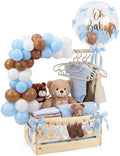 Wooden Baby Shower Crate Closet with Hanger and Rack by Acellegic