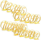 Wedding Table Numbers 20 Pcs Table Numbers With Base Gold Watch Blank Wedding Golden Party Banquet(Golden) - Image 3