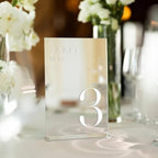 Sliver Wedding Table Numbers 1-15 with Stands, 5"x7" Sliver Mirror Acrylic Table Numbers for Wedding Reception (Sliver Mirror White Font, Number 1-15, 5"x7") - Image 3