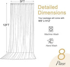 40x12ft Red Backdrop Curtains for Parties Wrinkle Free Fabric Backdrop Curtain Birthday Photo Drapes Backdrop for Wedding Baby Shower Bridal Shower Photography Stage Back Drop 8 Panels 5x12FT - Image 6