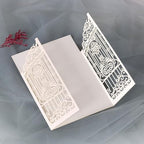 50Pcs Glitter Ivory Wedding Engagement Anniversary Birthday Invitation - Image 3