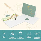 VNS Creations Thank You Cards With Envelopes - 100 Pack 4 x 6 - Green - Image 5