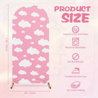 7.2 ft Arch Backdrop Cover Sky Strench Spandex, Pink Cloud - Image 4