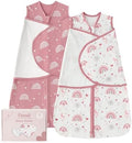 Baby Swaddle Sleep Sack 3-6 Months, Cotton Swaddles for Newborns by FIEMOL