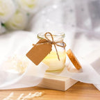 MTLEE 50 Pcs Wedding Jar Candles for Guests Wedding Candle Gift Natural Wax Candles with DIY Tag Cards for Bridesmaid Baby Shower Party Favors Home Supply Decor, Scents of Soybean - Image 6