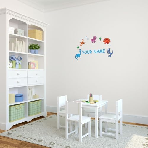 Oliver's Labels Premium Name Wall Decals - Matte Finish Personalized Wall Art for Kids' Rooms & Nurseries (Dinosaurs) - Image 2