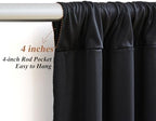 Shillance 20x10ft Black Backdrop Curtains with Lights Photo Drapes Wrinkle Free Fabric Backdrop Curtain for Wedding Birthday Party Baby Shower Bridal Shower Party Background Decorations - Image 7