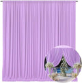 10 x 10 Feet Light Purple Backdrop Curtain for Partie, Background Curtains for Photoshoot, Birthday, Wedding, Halloween, Thanksgiving, Christmas Day, New Year Party Decorations 5Ft x 10Ft, 2 Panels by ZEBMOON