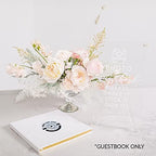 Andaz Press Personalized Wedding Guestbook with Gold Accents, Nautical Beach Heart White Guest Sign in Guest Registry 120 Pages 8.5 X 8.5 Memories Book for DIY, Scrapbook, Photo Album - Image 3