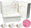 White Gift Box for Presents, 3 Pack, Large 13" x 10" x 5"，Box for Gifts by Giftilious