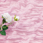 15 Pack Pink Cheesecloth Table Runner 9FT Rustic Sheer Table Runners 17x108 Inch Gauze Boho Runner for Wedding Bridal Baby Shower Birthday Party Table Decorations - Image 3