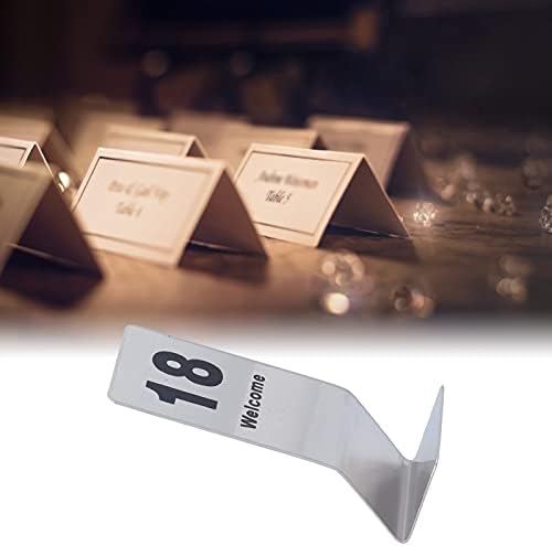 Stainless Steel Double Sided Digital Sign SEAT Card 11 to 20 Number Table Number Cards Ideal Wedding Birthday Graduation Baby Shower Engagement Party Decorations - Image 6