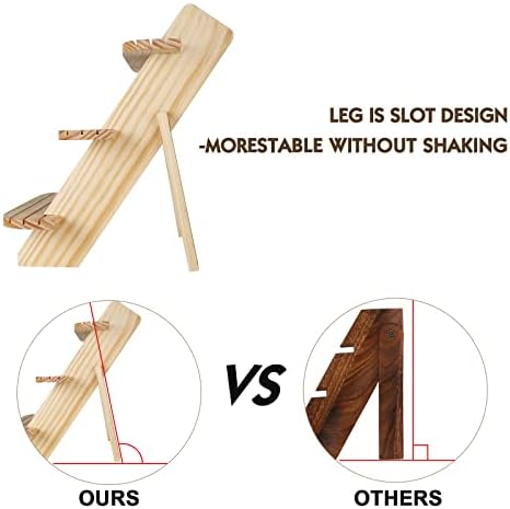 Wooden Display Stand, Tiered Cupcake Stand, 3 Tier Display Stand Riser - Image 4