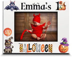 BELLA BUSTA- Personalize Baby First Year Memory Keepsake Picture Frame-Nursery Decor (1st Halloween (5x7 Horizontal)) by BELLA+BUSTA