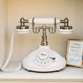 Audio Guest Book, Voicemail Phone Guestbook, White Rotary by Unknown