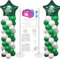 IDAODAN 2 Set Balloon Column Kit and Balloon Pump Electric, Balloon Column Stand with Balloon Pump, 65 inch Height Balloon Tower Stand for Wedding Baby Shower Birthday Party Event Decorations by IDAODANBalloonArchStandDecorations