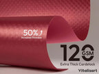 Vitalizart Red Metallic Grid Wrapping Paper Set 30" Organza Ribbon & Tags - Image 4