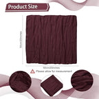 LZY 60 Pack Gauze Cheesecloth Napkins 20x20 Inch Dinner Cloth Napkins, Soft Boho Table Napkins Rustic Wrinkled Cheese Cloth Napkins Bulk for Wedding Party Baby Shower Event Decor (Burgundy) - Image 2
