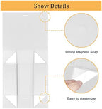 DaiUni 5 Pack 10.5"x7.5"x3.1" White Magnetic Gift Box with Lid for Present - Image 4
