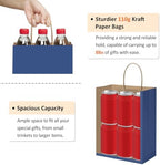 BagDream Gift Bags with Handles 8x4.25x10.5 Inch Navy Blue 100 Pack Bulk - Image 3