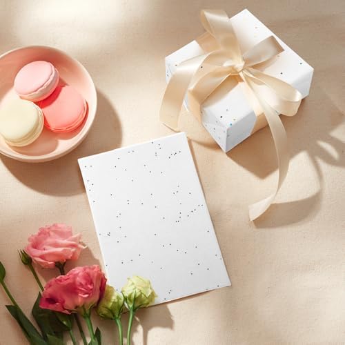 Teling 500 Sheets Tissue Paper for Gift, White Glitter, 14 x 20 Inch - Image 4