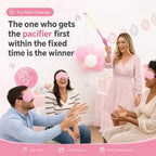 12 Set Pink Baby Shower Games Fishing The Pacifiers, Stylish - Image 5