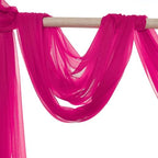 Pack of 20 Yard Chiffon Drapery Fabric, 60" Wide, Multiuse - Hot Pink - Image 6