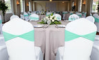 MDS Pack of 250 Spandex Chair Sashes Without Slider Buckles – Sea Green - Image 6