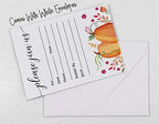 Pack of 30, Please Join Us Invitations with Envelopes, Autumn Pumpkin Watercolor Invites for Your Wedding, Bridal Shower, Baby Shower, Engagement Party, Birthday 5 X 7 Inches - Image 6