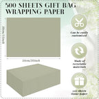 500 Sheets Sage Green Tissue Paper Bulk 15 x 20 Inch for Fall Wedding Gifts - Image 3