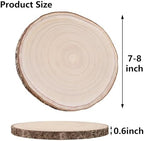 10 Pcs Natural Paulownia Wood Slices 7-8 Inches,Wood Slices for Centerpieces Table Decorations,Unfinished Rounds Wood for Crafts,Wood Slice for Rustic Wedding Decoration Projects - Image 2