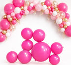 Reusable Inflatable Balloon Garland Arch Kit, Linked PVC Balloons (Rose Red) by Unknown