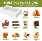 8x5x2 Auto-Popup Cookie Boxes with Window, White, 60 Pack - Image 4